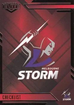 2020 NRL Elite - Mojo Ruby #MR055 Melbourne Storm Checklist Front